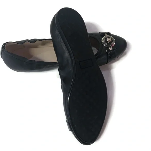 Versace black signature ballerina flats - Picture 5 of 5